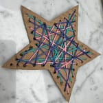 Basteln mit Faden: Fadenstern