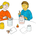 Werte unterm Weihnachtsbaum: Teelichter basteln