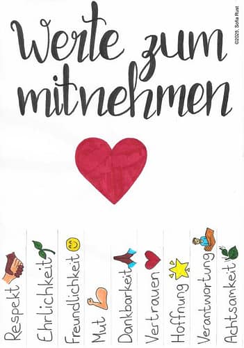 Freude machen durch Botschaft: Werte zum mitnehmen