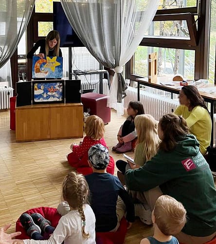 Kamishibai-Vorlesung auf dem Buchfest Schwäbisch Hall