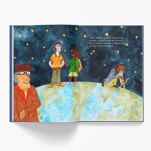 "Die Wompets und das Sternenleuchten" - ein Bilderbuch vom Teilen - Vorschau 2