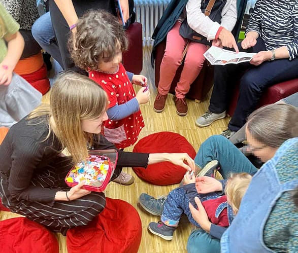 Sofia bei einer Vorlesung auf dem Buchfest Schwäbisch Hall