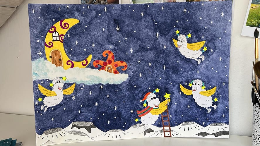 Erste Bilder: "Die Wompets und der Mondzauber", neues Kinderbuch