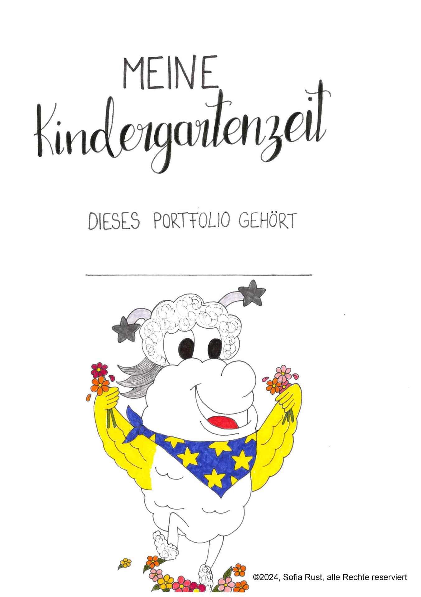 Portfolio-Vorlage: Deckblatt